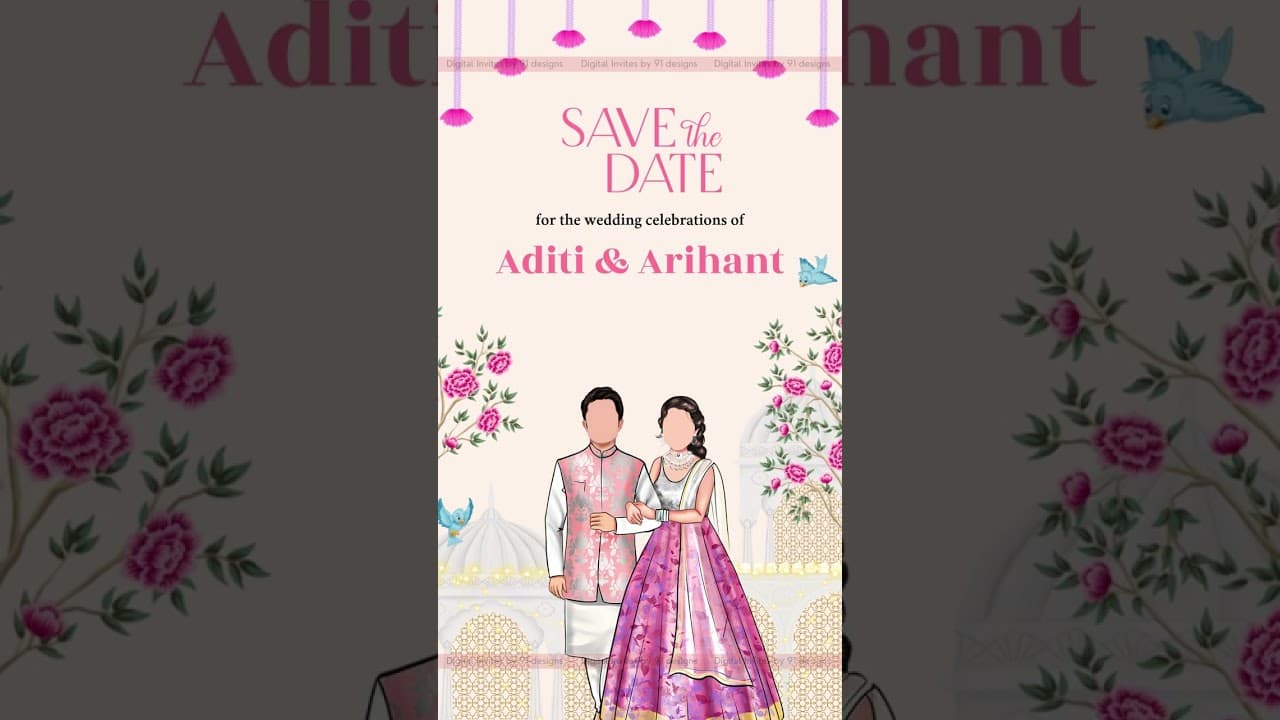 ENGAGEMENT INVITATION CARD DSTD048
