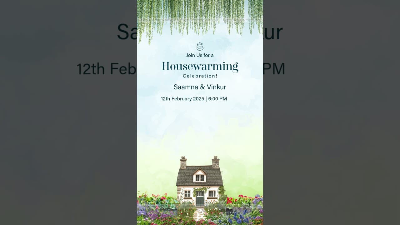House warming invitation (SKU Code: DHW015)