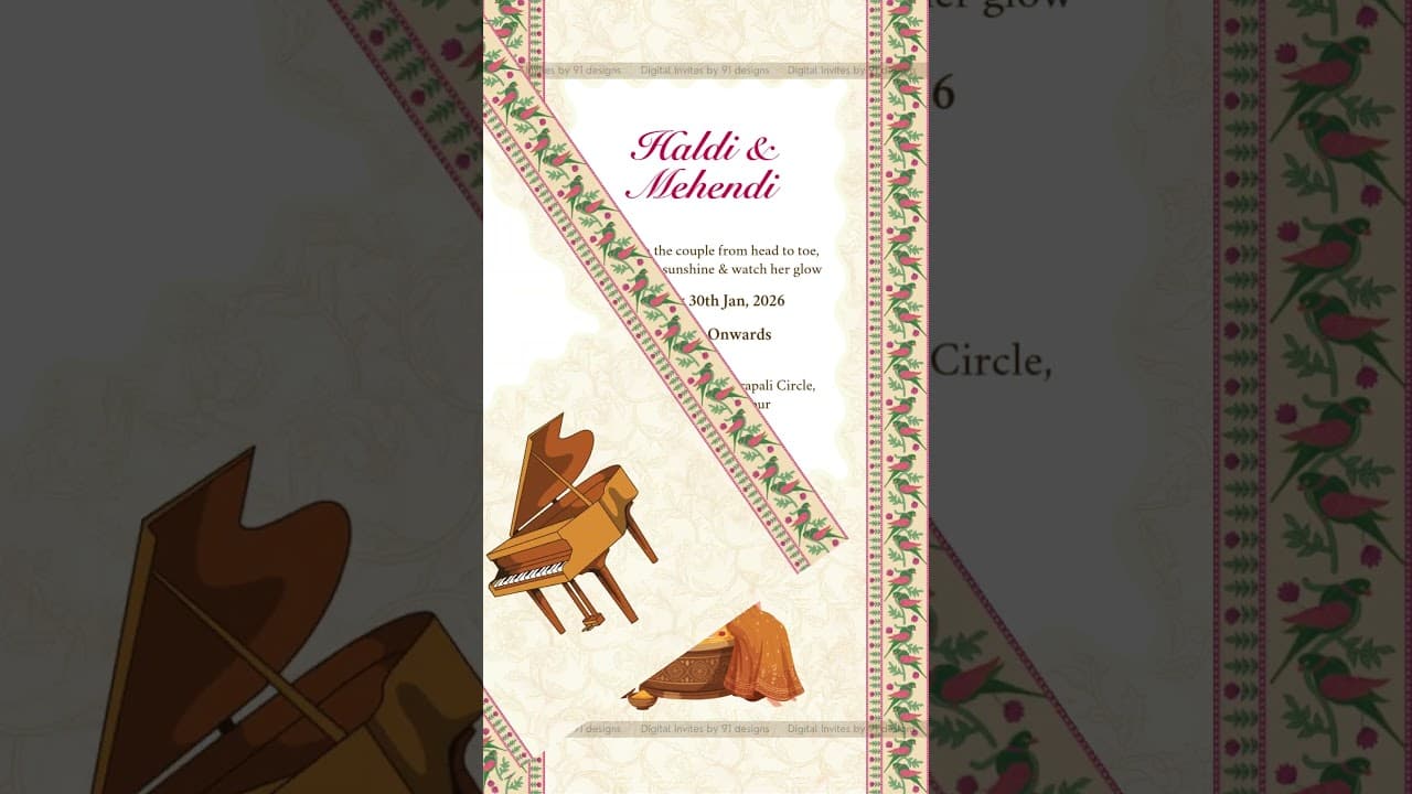 Wedding Invitation card (SKU Code: DWC022)