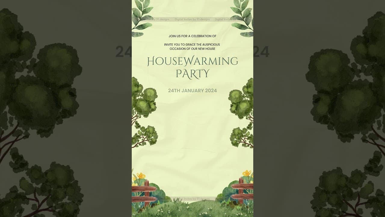 House warming invitation (DHW003)