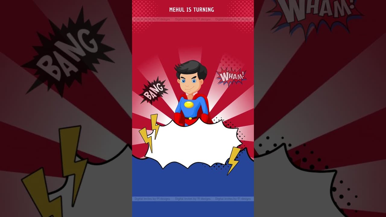 Beautiful Birthday Invitation Cards ( SKU Code: DBC005)