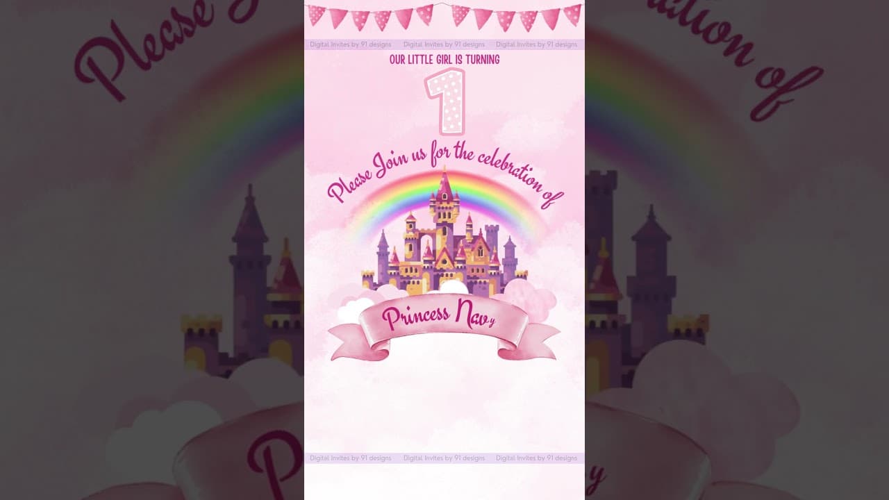 Beautiful Birthday Invitation Cards ( SKU Code: DBC004)