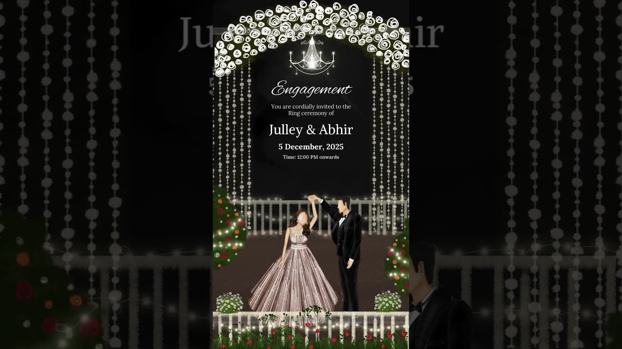 ENGAGEMENT INVITATION CARD DEC010