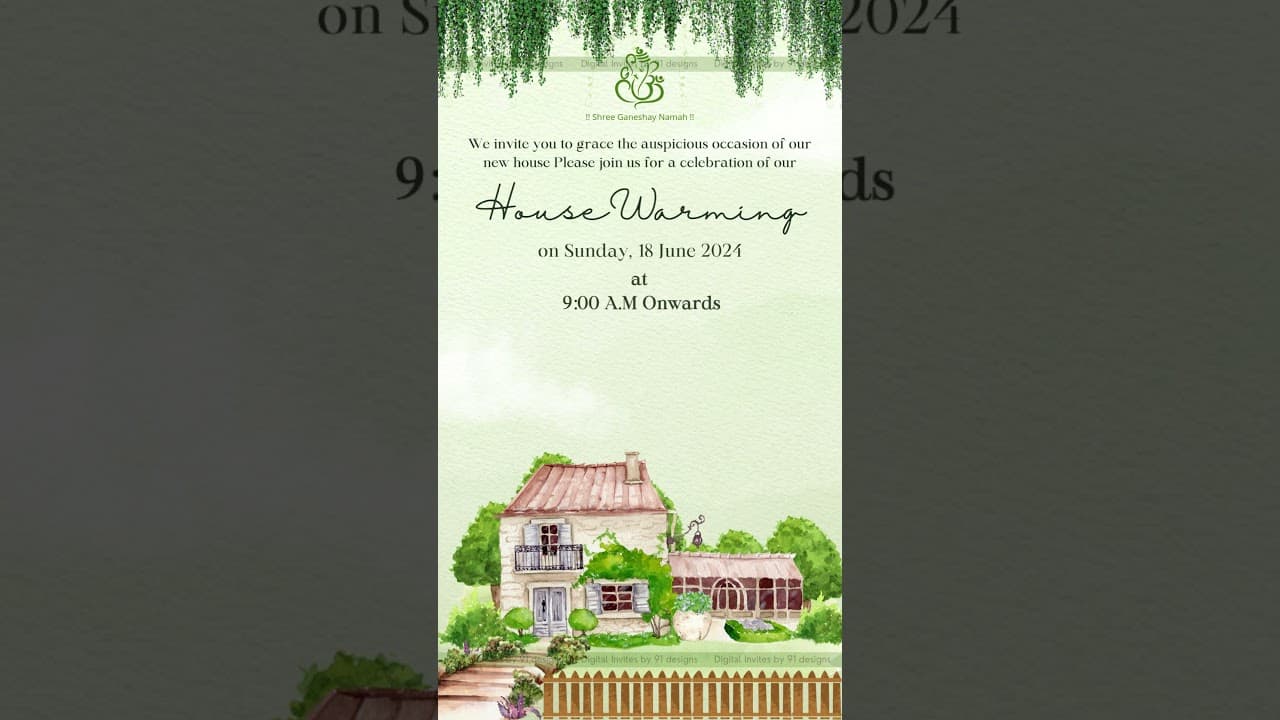 House warming invitation (DHW008)