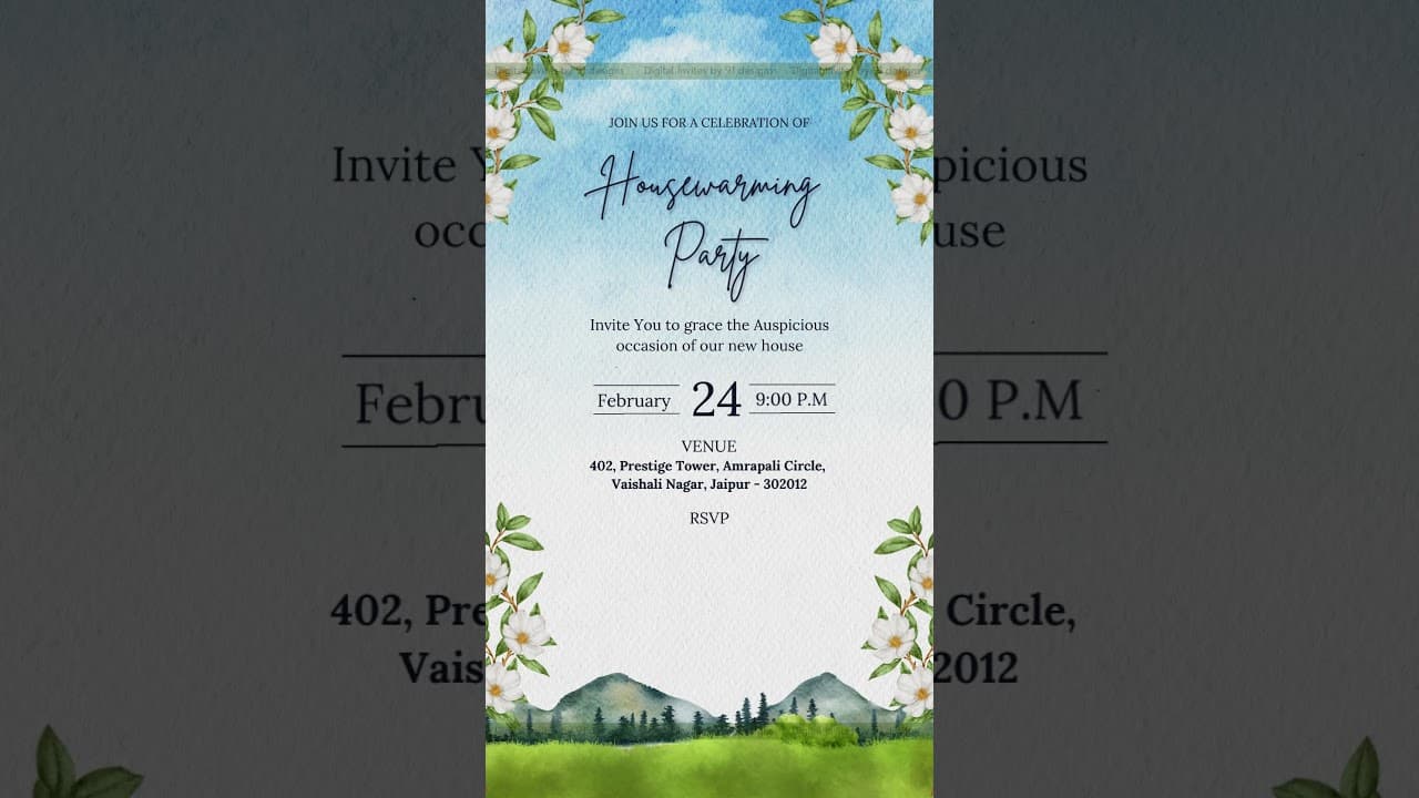 House warming invitation (DHW010)