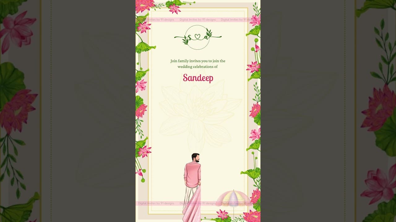 Wedding Invitation card (SKU Code: DWC026)