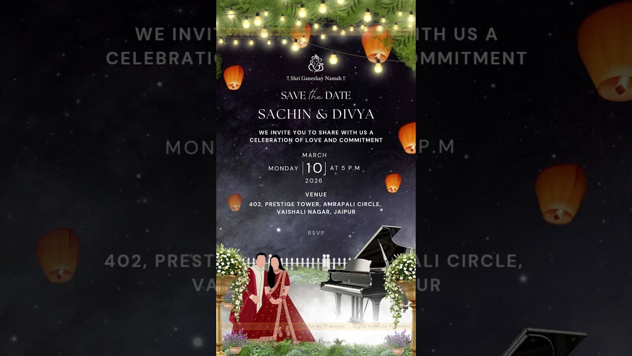 ENGAGEMENT INVITATION CARD DSTD032
