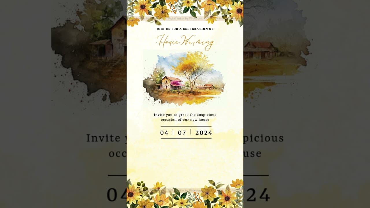 House warming invitation (SKU Code: DHW006)