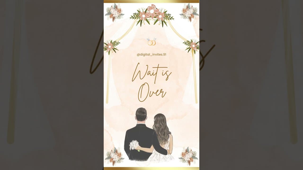 Save the date Beautiful invitation (SKU Code: DW002)