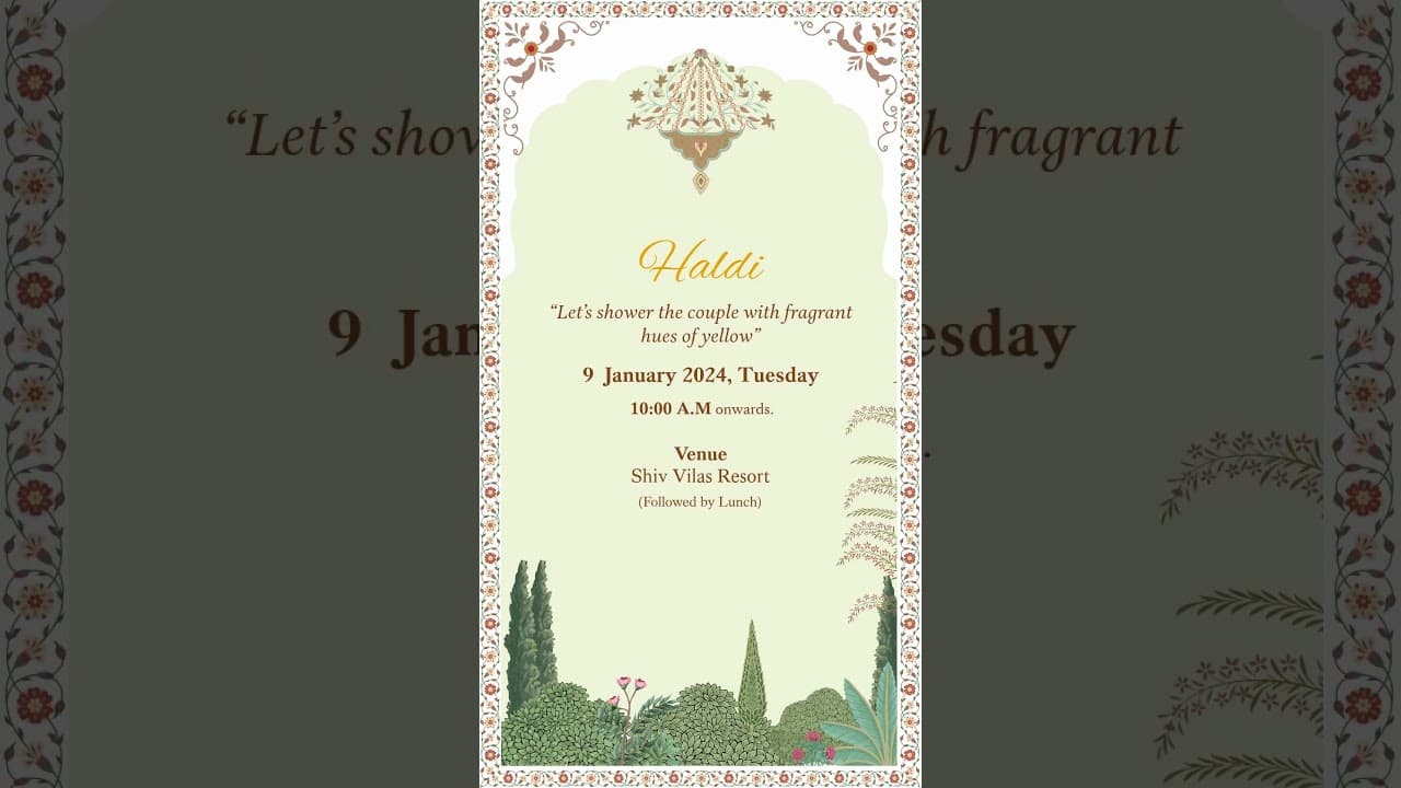 Wedding invitation (DWC001) #partyplanning #digitalinvite #wedding