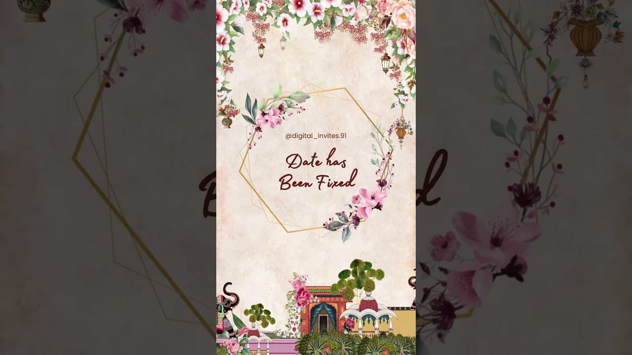 Stunning Wedding Invitation (SKU Code: DW015)