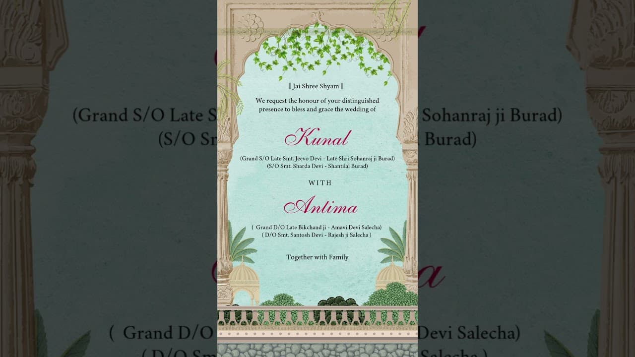 Wedding invitation (DWC016)