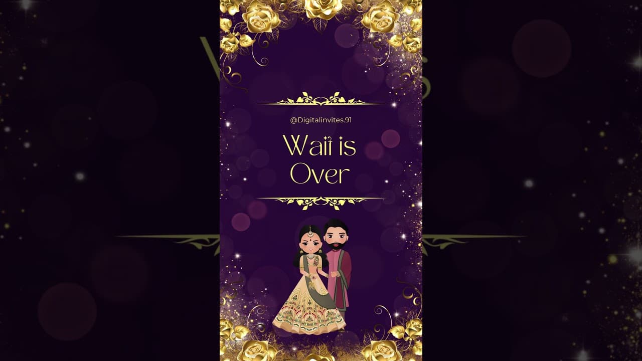 Save the date Beautiful invitation (SKU Code: DW003)