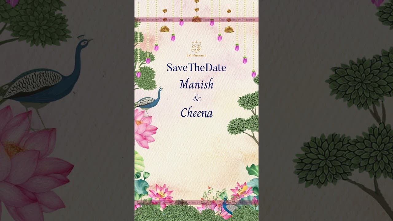 ENGAGEMENT INVITATION CARD DSTD038