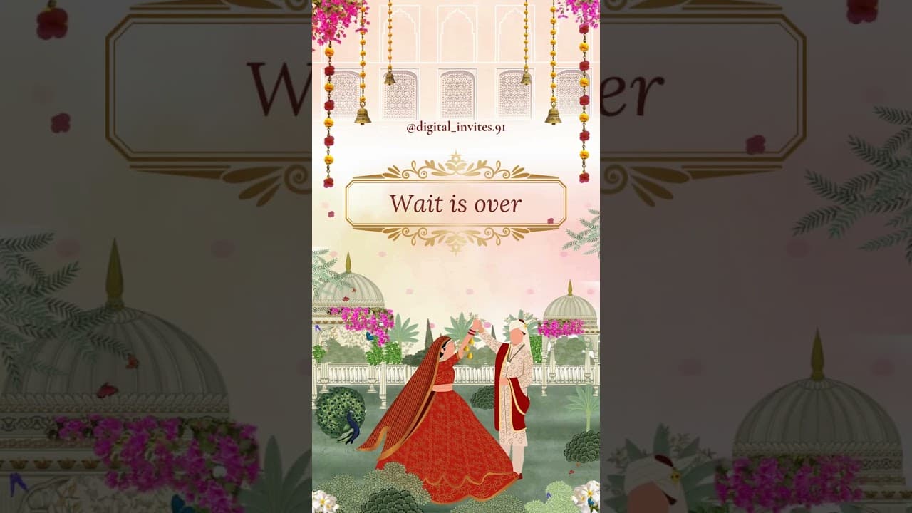Save the date Beautiful invitation (SKU Code: DW017)