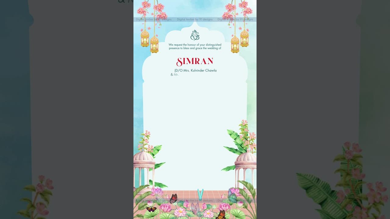 Wedding invitation (DWC017)