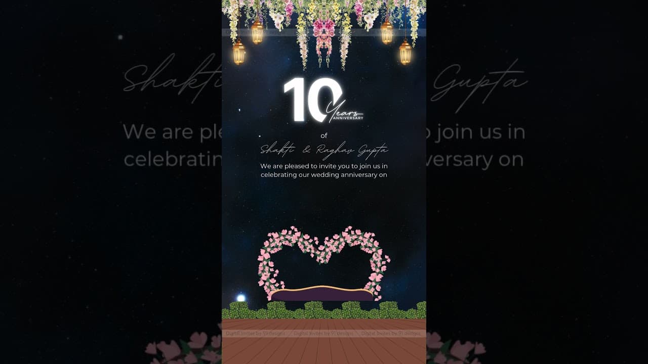 25th Anniversary invitation (SKU Code: DAC011)