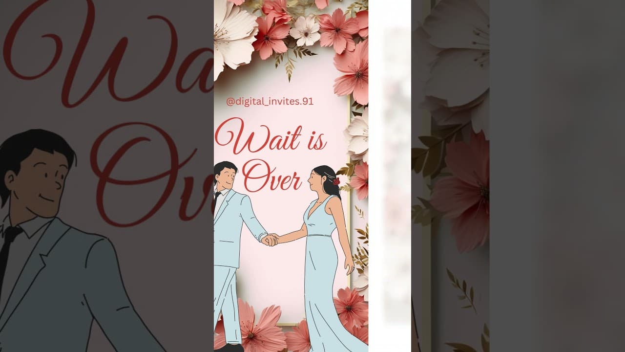 Save the date Beautiful invitation (SKU Code: DW009)