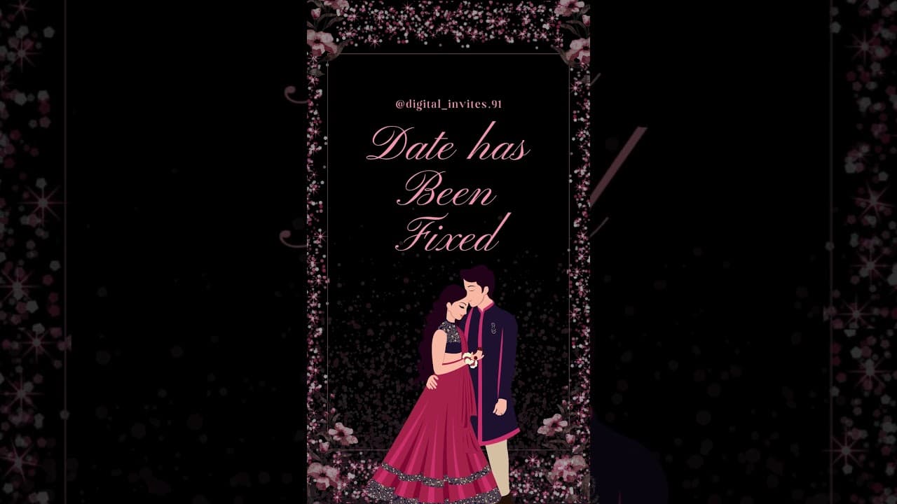 Save the date Beautiful invitation (SKU Code: DW008)