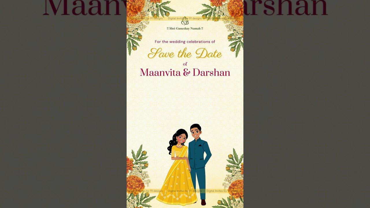 ENGAGEMENT INVITATION CARD DSTD016