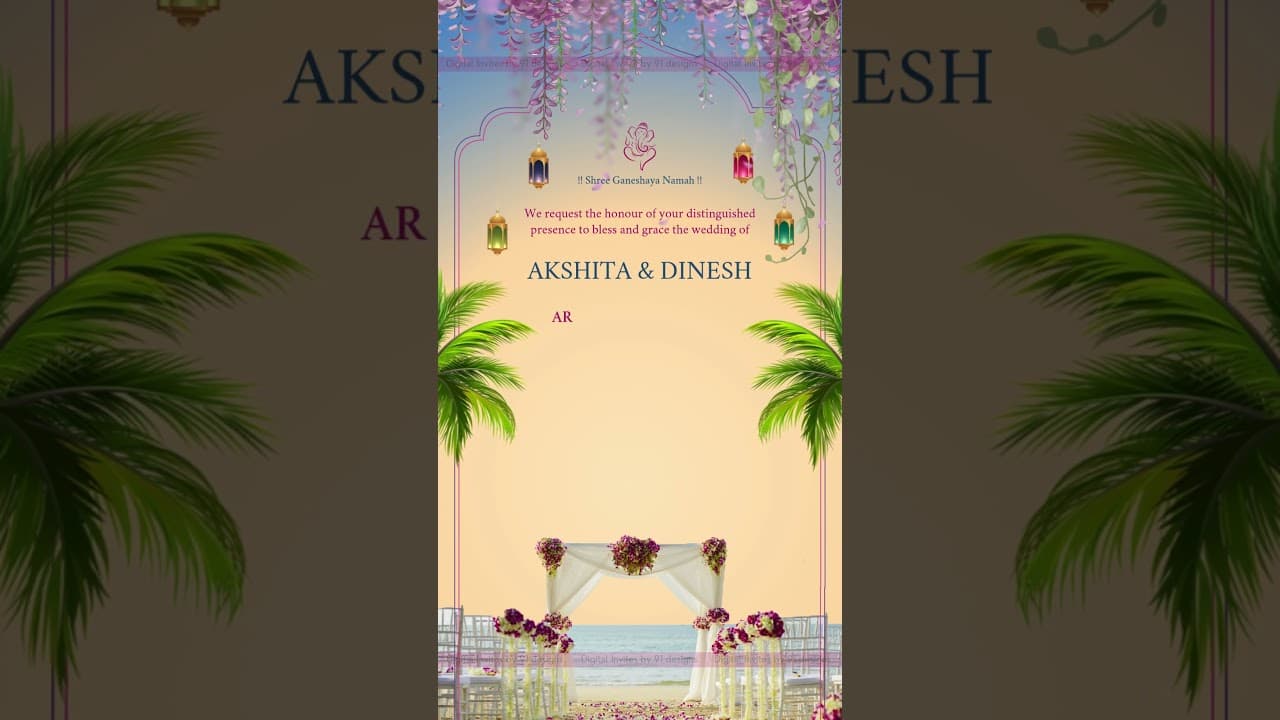 ENGAGEMENT INVITATION CARD DSTD037