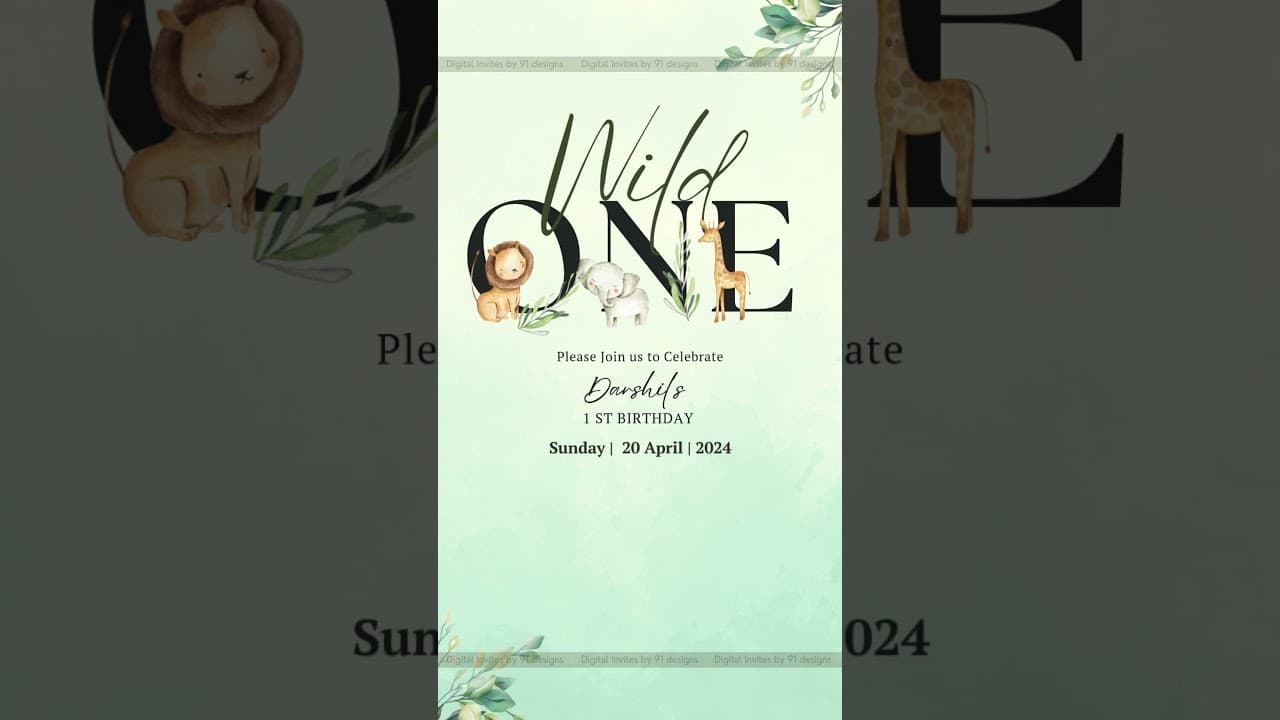 Beautiful Birthday Invitation Cards ( SKU Code: DBC018)