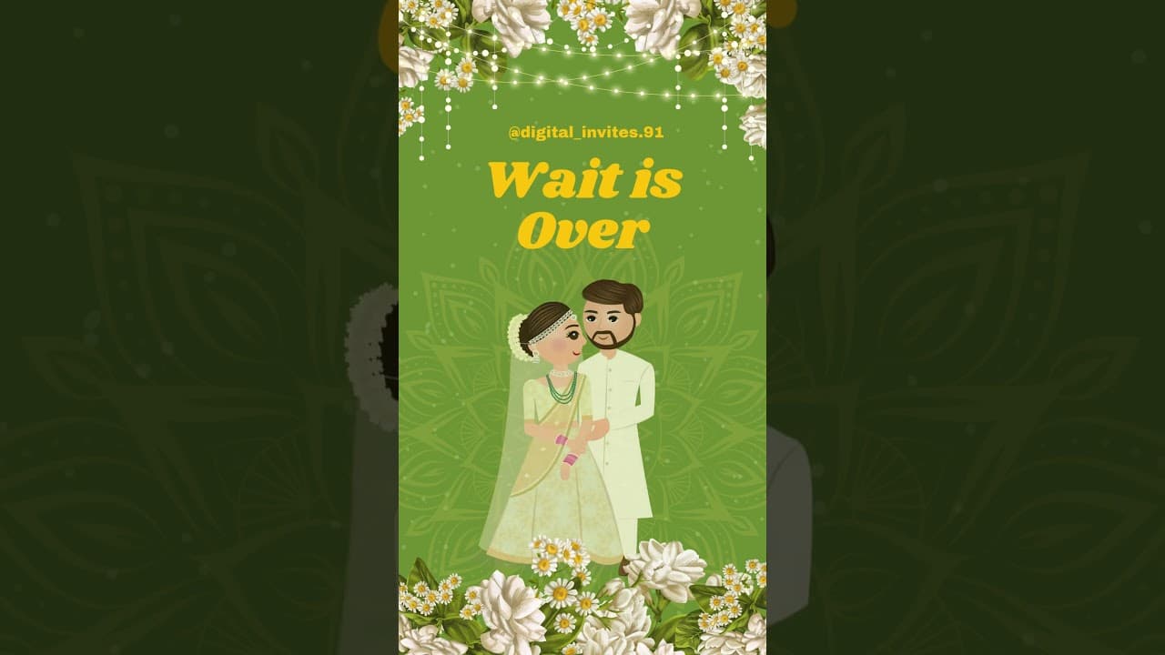 Save the date Beautiful invitation (SKU Code: DW019)