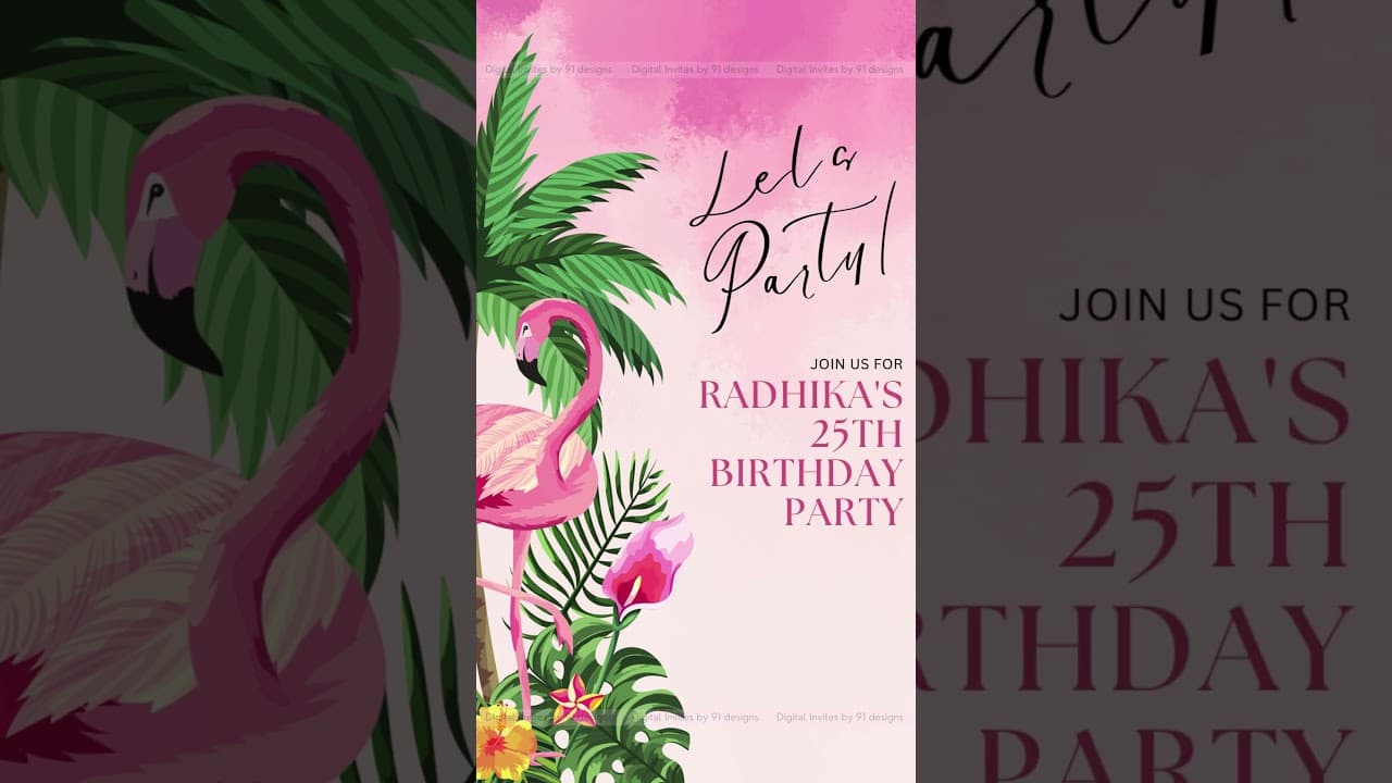 Beautiful Birthday Invitation Cards ( SKU Code: DBC016)