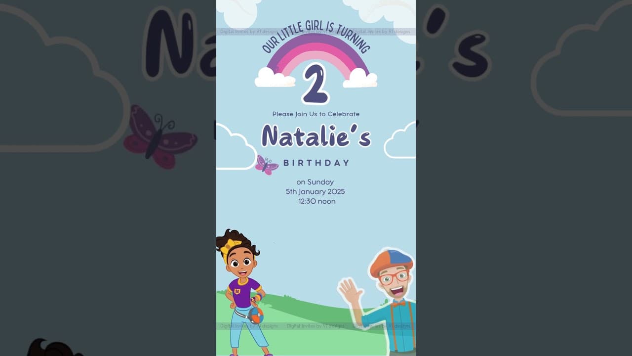 Beautiful Birthday Invitation Cards ( SKU Code: DBC019)