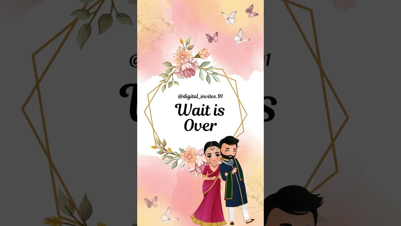 Save the date Beautiful invitation (SKU Code: DW014)